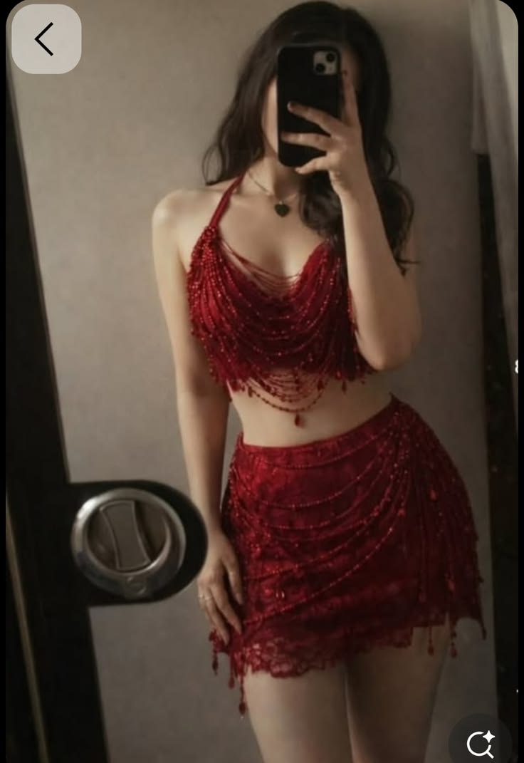 Glam A Line Halter Red Sequined 2 Pieces Short Homecoming Dresses Party Outfits Inspiration RB9263