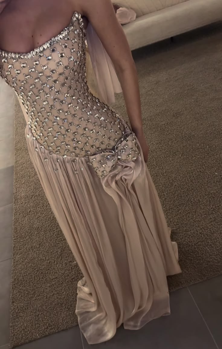 Champagne Prom Dresses Inspiration A Line Sweetheart Chiffon Evening Gown Long Gala Formal Dress RC1489