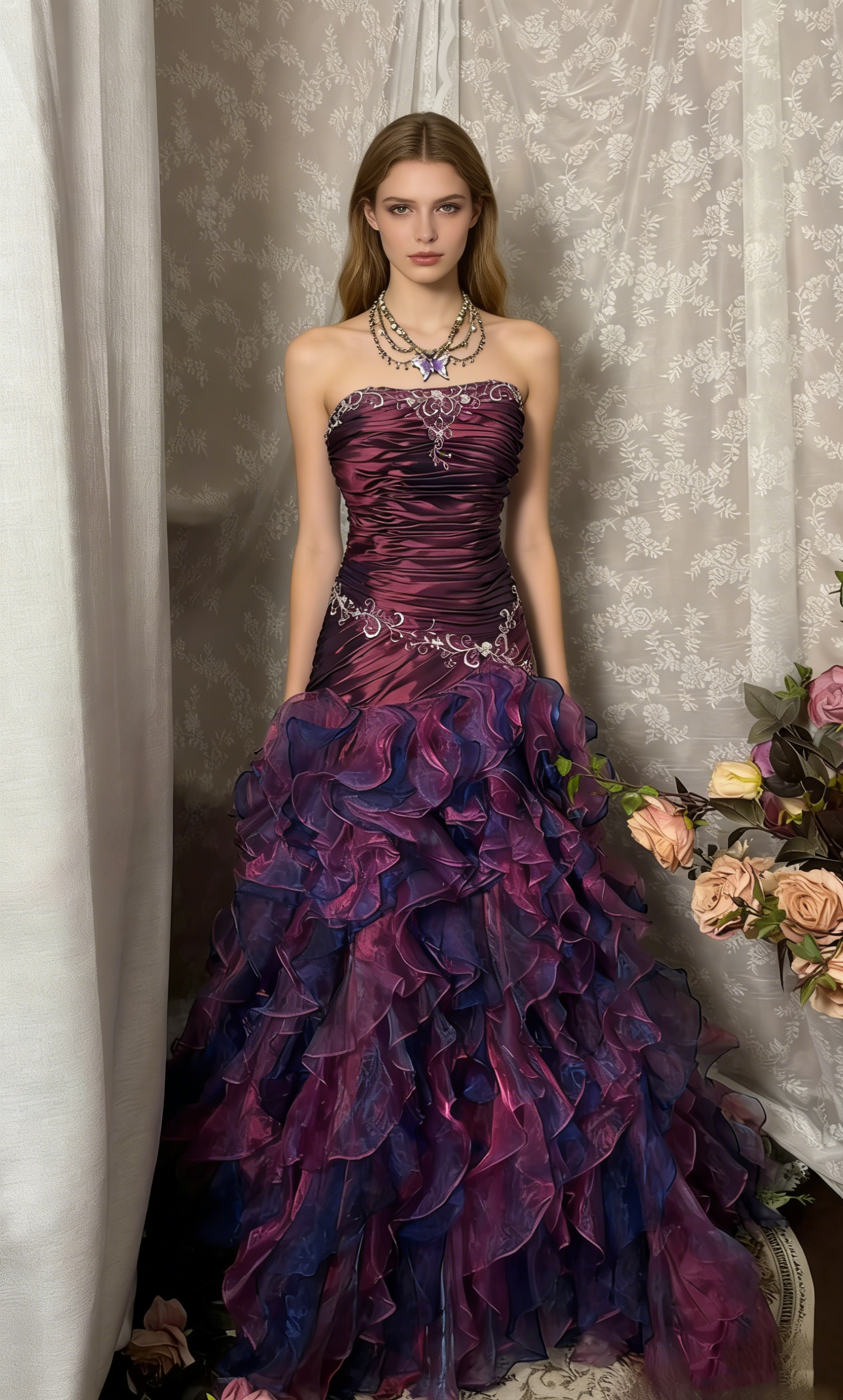 purple vintage prom dresses Dress Outfit Mermaid Strapless Dark Ruched Long 90 – RubyFashionDress Did you order a Size:18M/2 years Purple Size Velvet prom dress