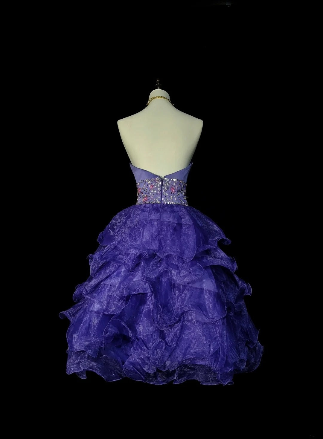 Robe de bal bustier unique en tulle bleu royal, inspiration années 2000, robes de bal courtes, inspiration robes de soirée N1357