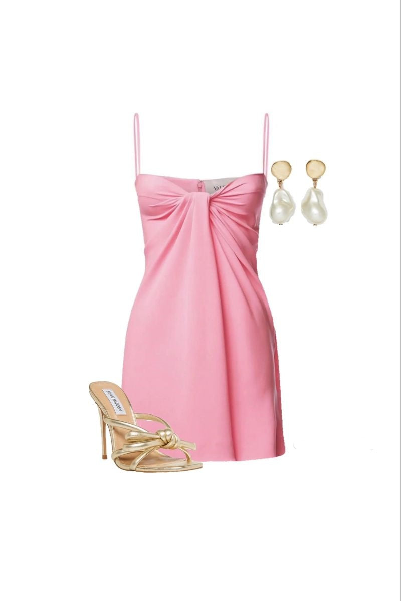 Unique A line Spaghetti Strap Pink Mini Dress Graduation Gowns High School For 8th Grade Homecoming Dress RB3317