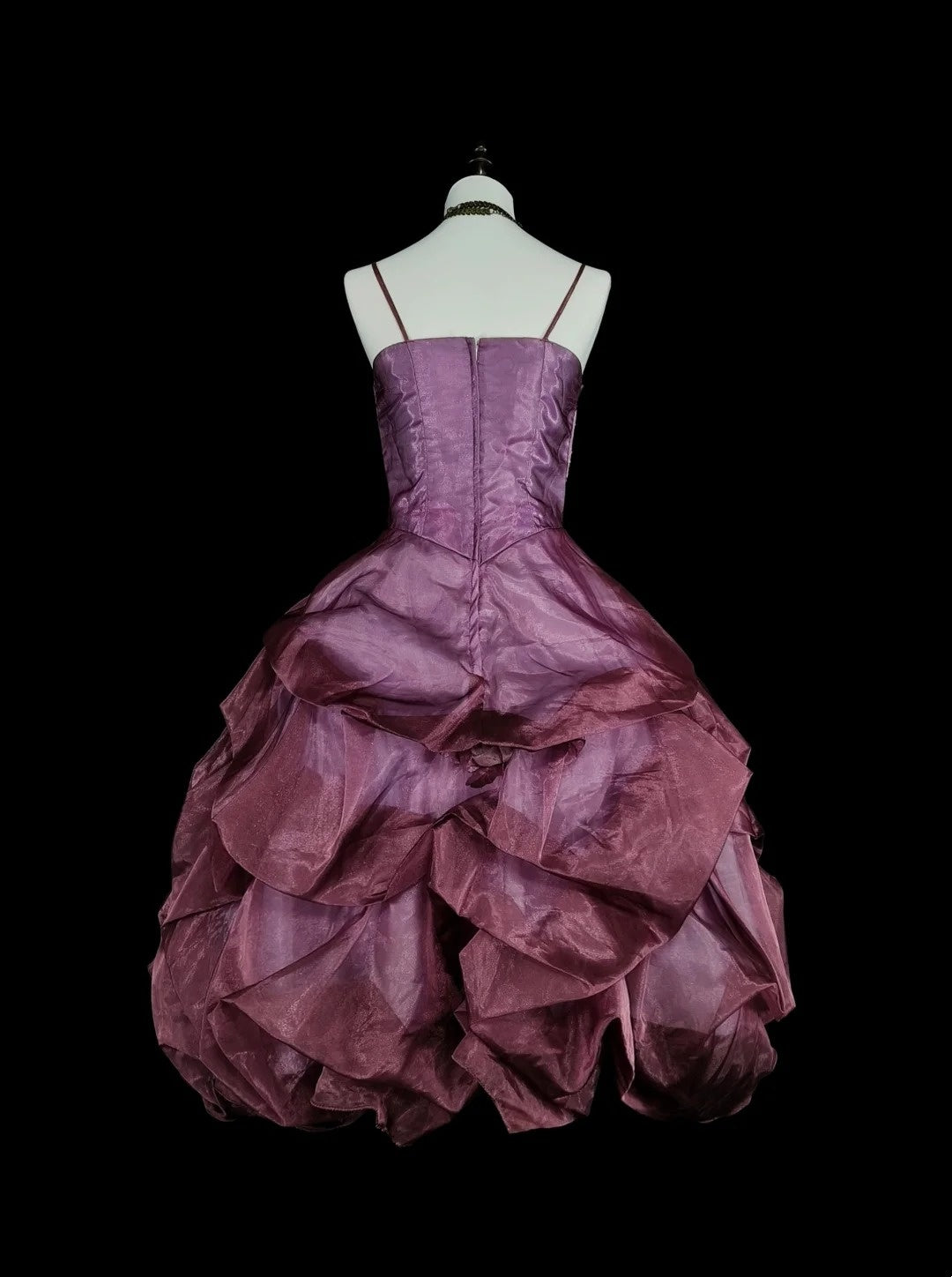 Unique Ball Gown Spaghetti Straps Purple Inspo Vintage Fashion 2000s Hoco Short Inspo Homecoming Dresses N2018
