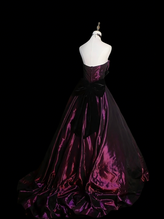 Charming Ball Gown Strapless Grape Sweet 16 Dresses Quinceanera Dress Prom Dress Long 15 Vestidos De Fiesta N1246