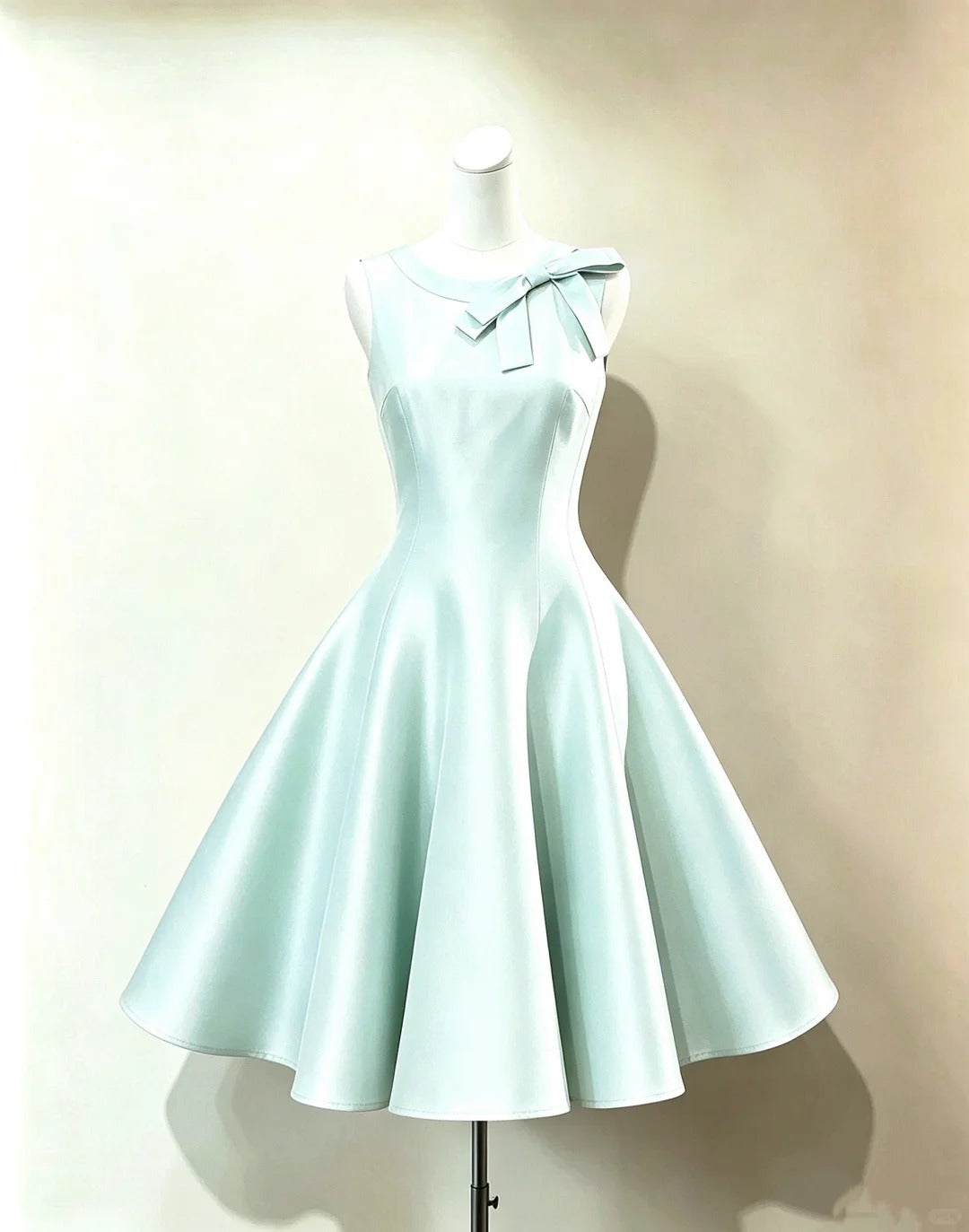 Beautiful Ball Gown Mint Green With Bow Graduation Dresses Inspo Senior Homecoming Outfits RB4721