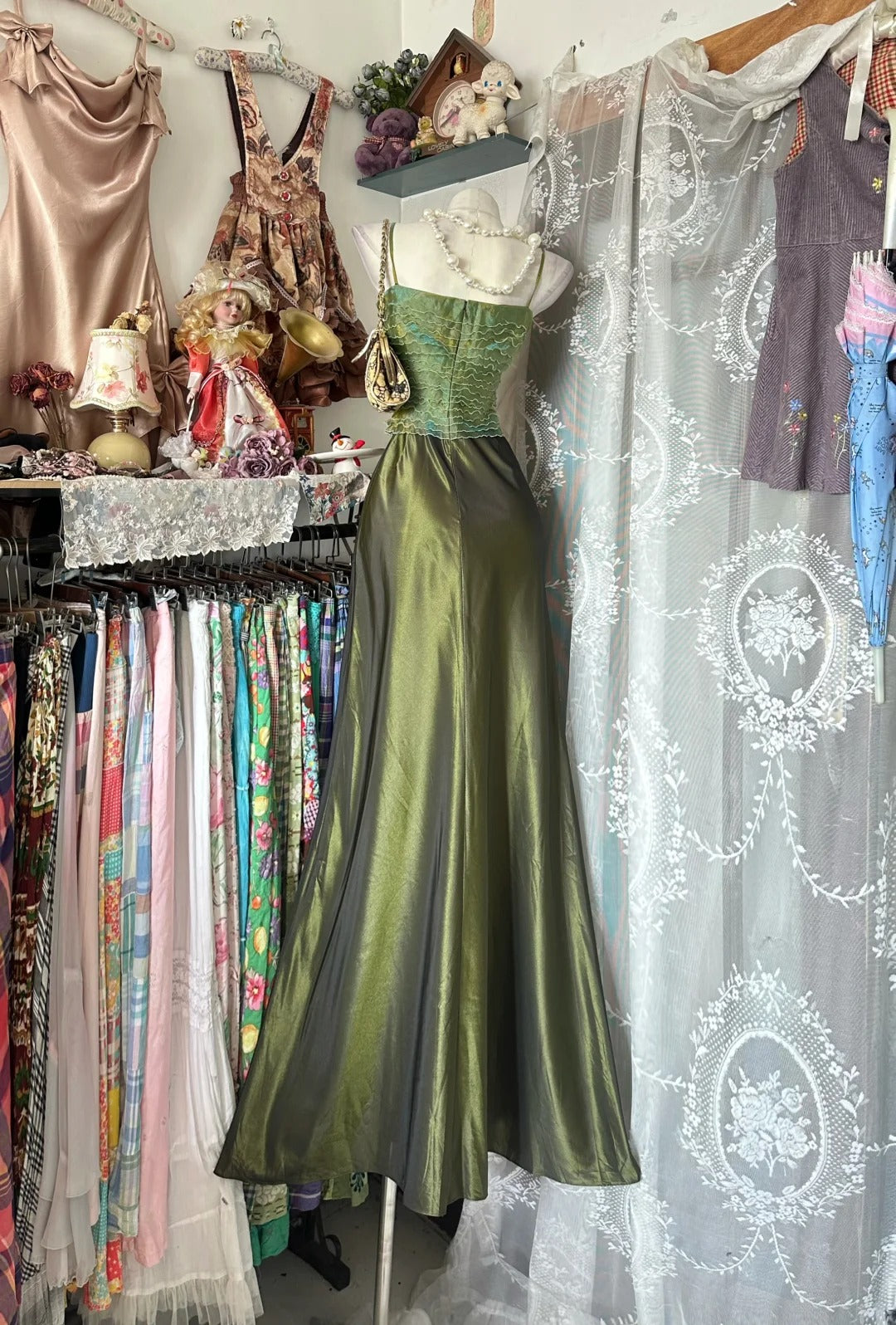 Classy Mermaid Spaghetti Strap Satin Sleeveless Long Senior Prom dresses High School Formal Dresses N1260