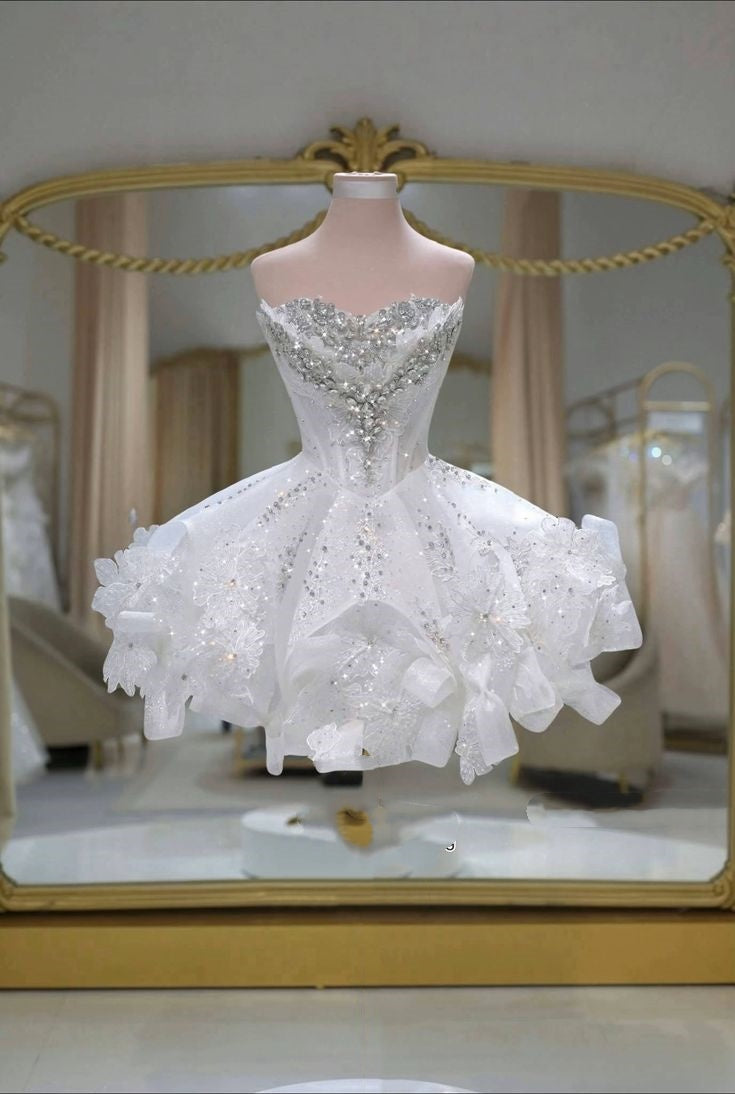 Robe De Bal Mignonne Bustier Blanc Courte Pour Une Soirée À Rio Idées De Robes De Soirée De Retour À La Maison RB4071