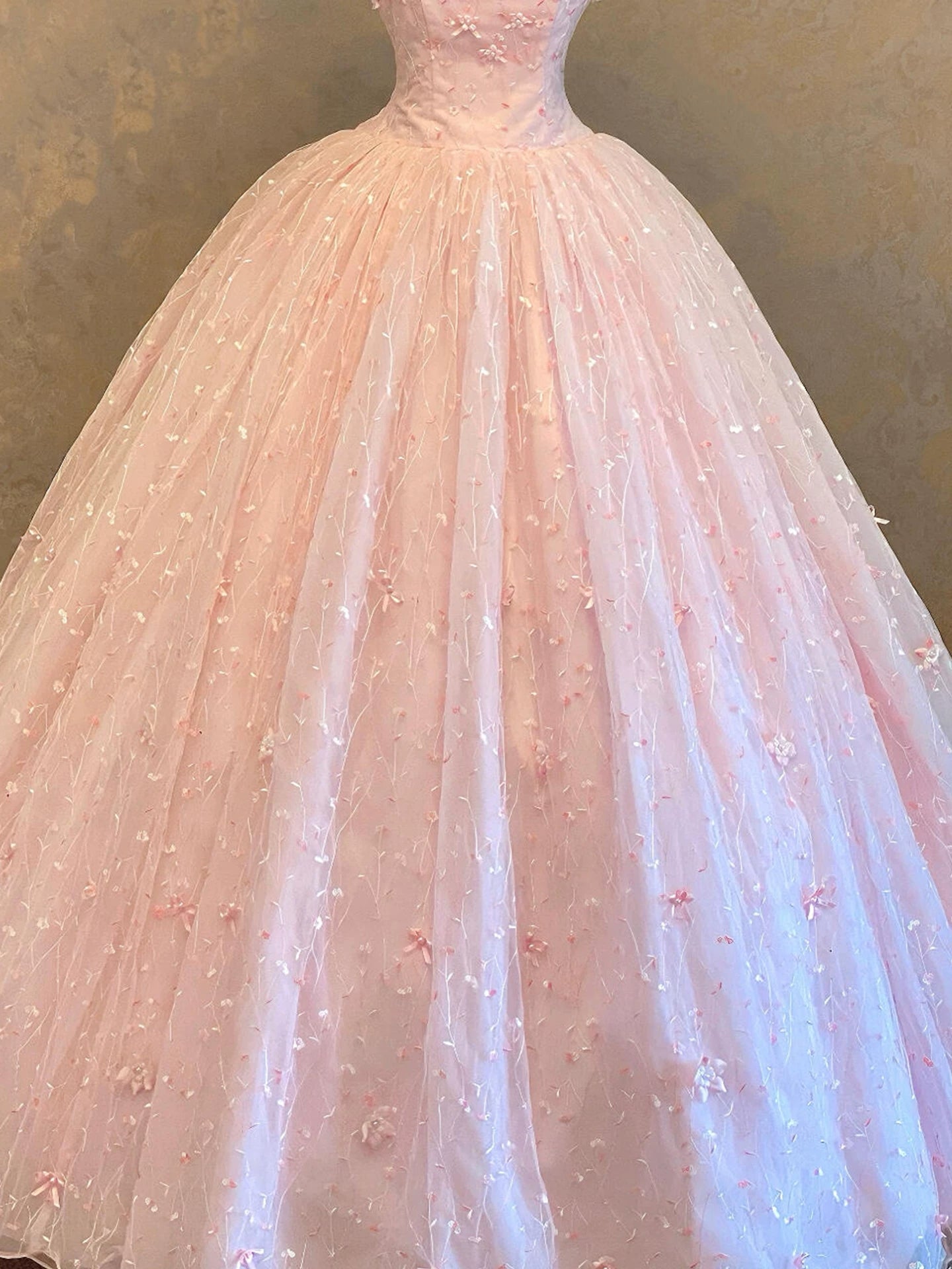 Robe de bal 2026 pour quinceañera, volants et dentelle rose, tenue de fête mignonne pour les 16 ans, AB2224
