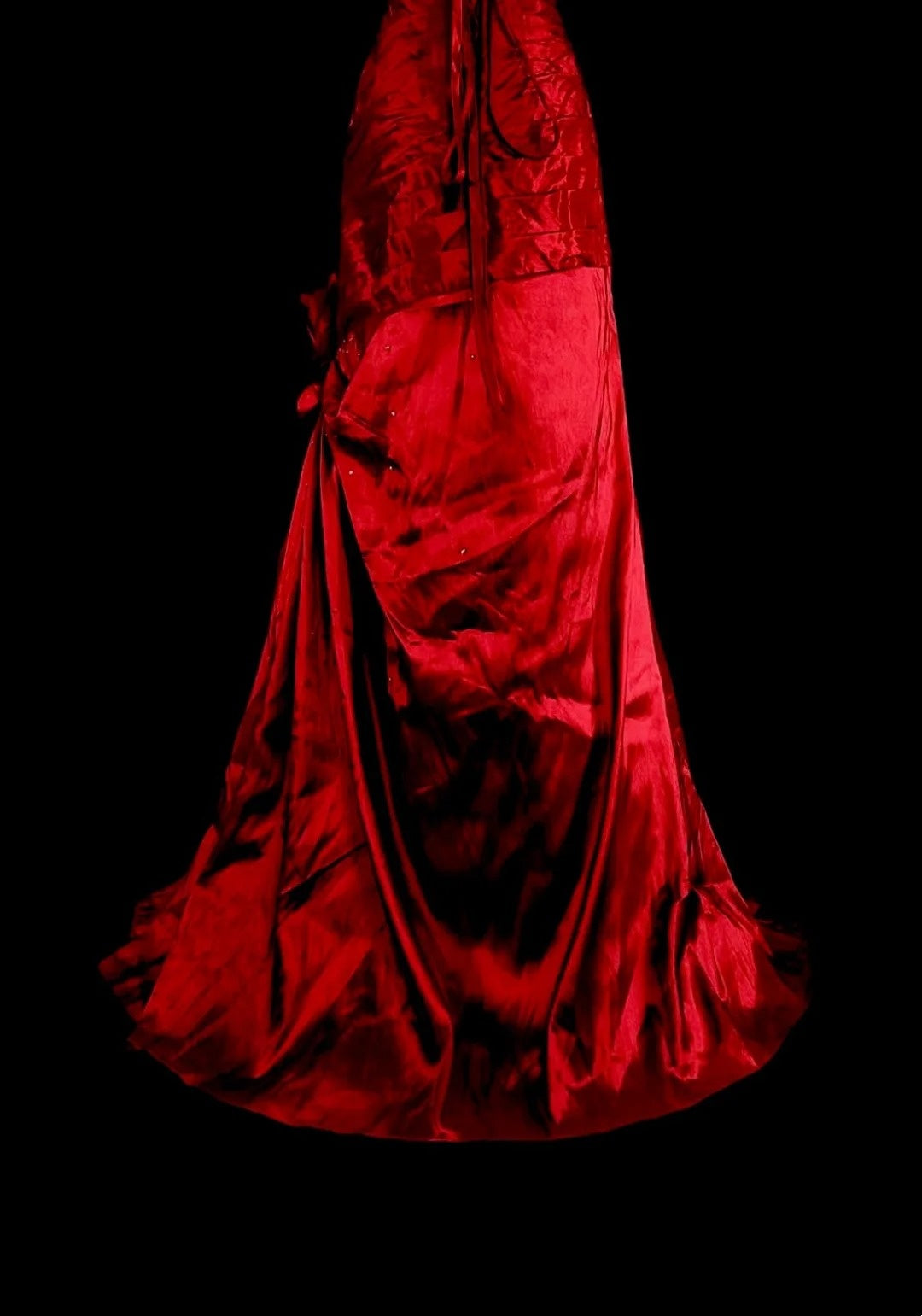 Robes de bal vintage sirène bustier bordeaux satiné avec perles et plis longue robe de soirée N2385