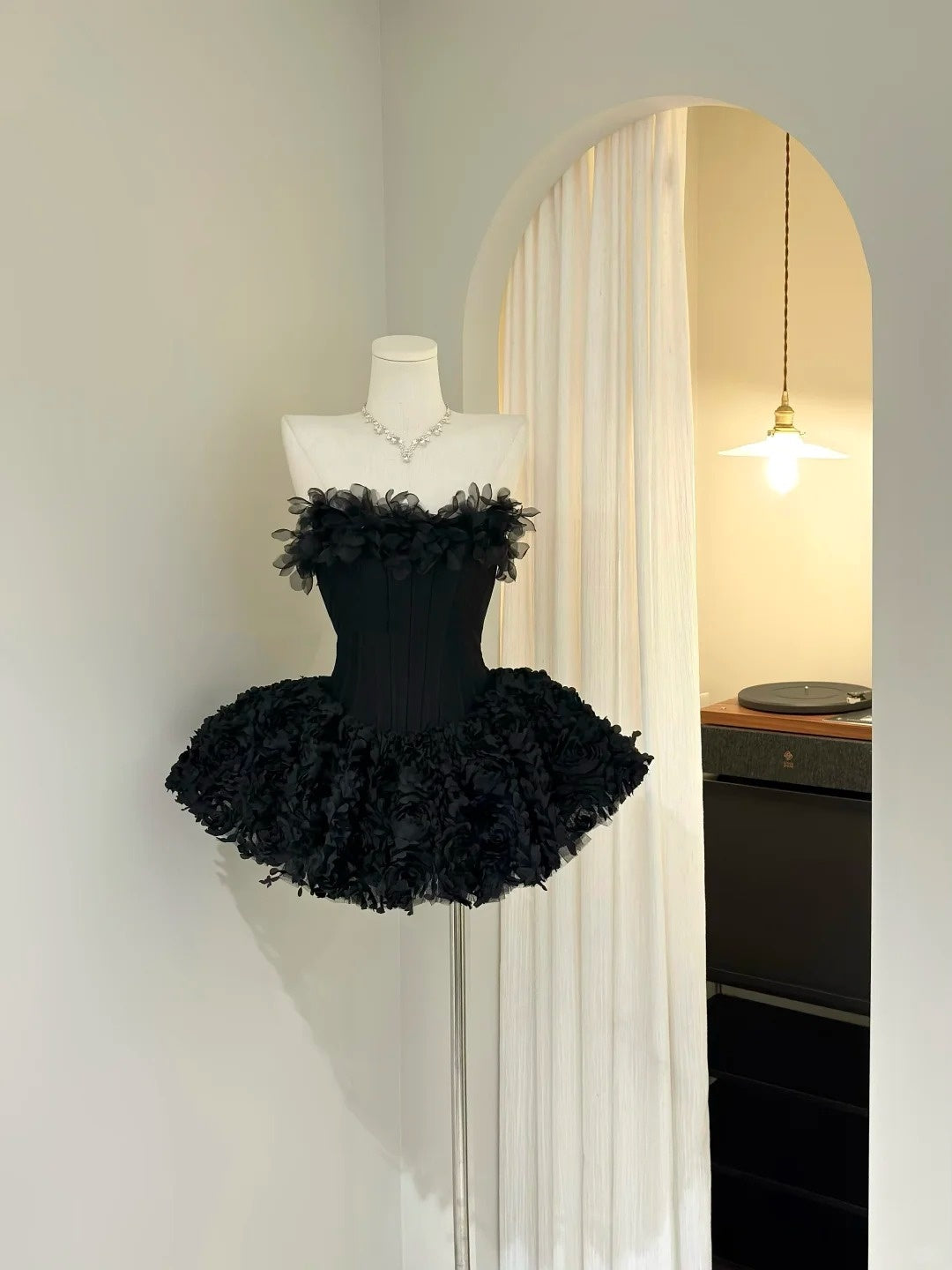 Cute Ball Gown Strapless Little Black Dress Mini Short Cocktail Homecoming Dresses Ideas Hoco Outfits RB4869
