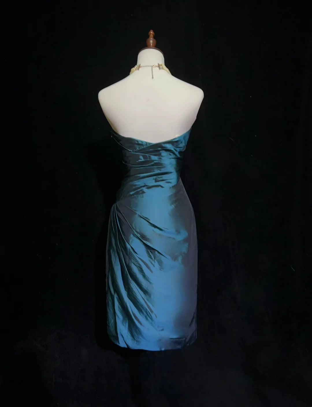 Pretty Sheath Strapless Navy Blue Knee Length Homecoming Dresses Hoco Gowns N2641
