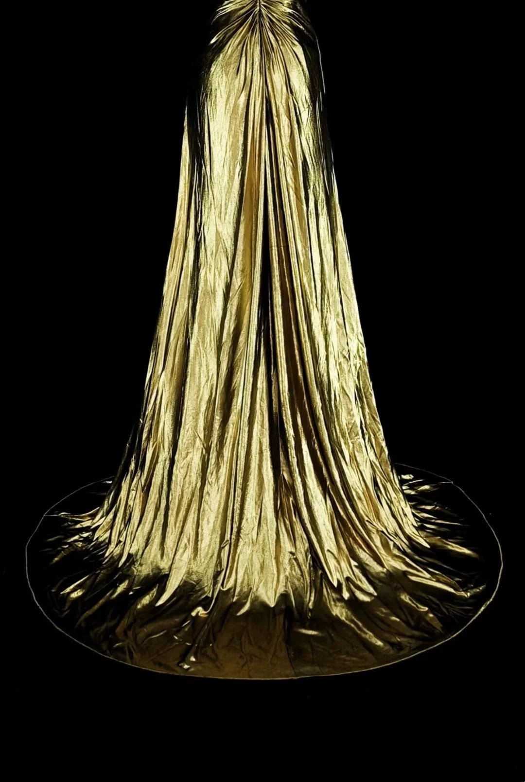 Vintage A Line One Shoulder Gold Pleated Sleeveless 80s Prom Dresses Long Formal Party Gown N1469