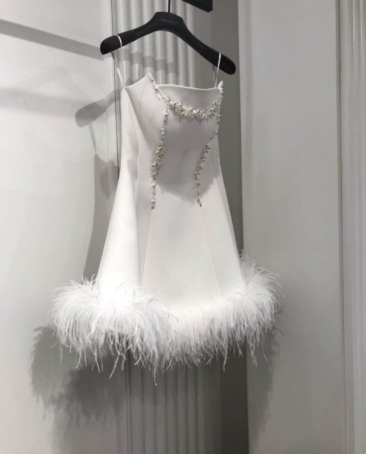 Dazzling A Line Strapless White Satin Mini Homecoming Dress Inspo Short Graduation Dresses RB6875