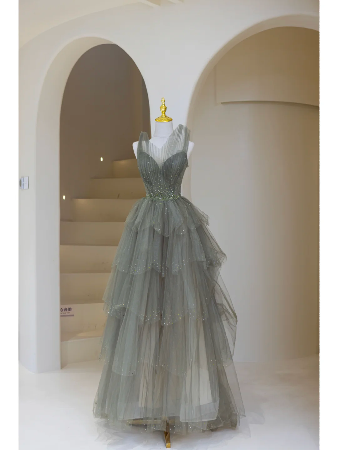 Niedliches Ballkleid mit Herzausschnitt aus Tüll, langes Abendkleid, beeindruckendes Outfit zum 19. Geburtstag, Abendkleid AB864