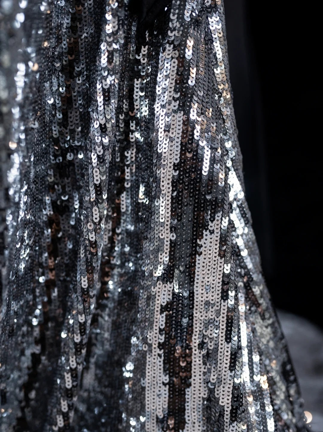 Robe de bal longue sans manches à paillettes grises, style sirène, bustier, pour femmes et jeunes filles, N666