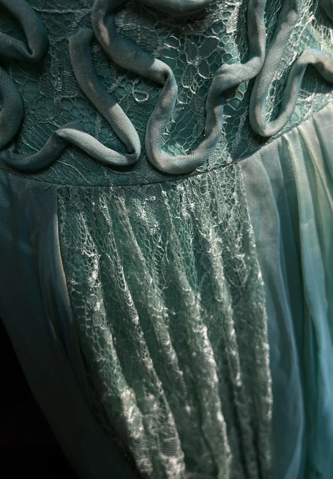 Retro Gown Prom Vintage Dresses A line Sweetheart Green Lace Chiffon With Beading 90s Formal Outfits N2328