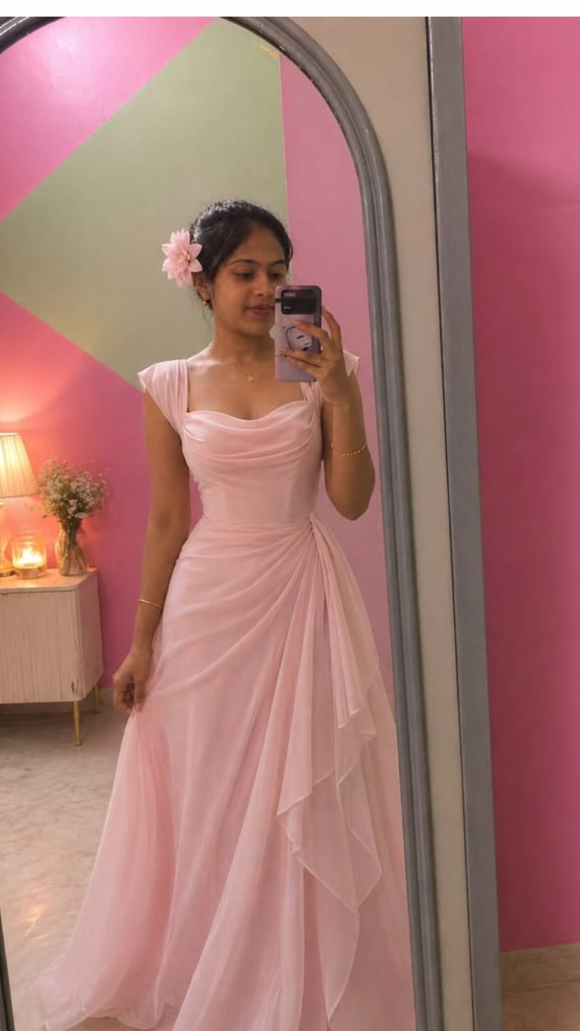 Pink Evening Gown | Aesthetic Princess Prom Dress Fairytale Sweetheat Tulle Long Floor Length Formal Dresses RC1319