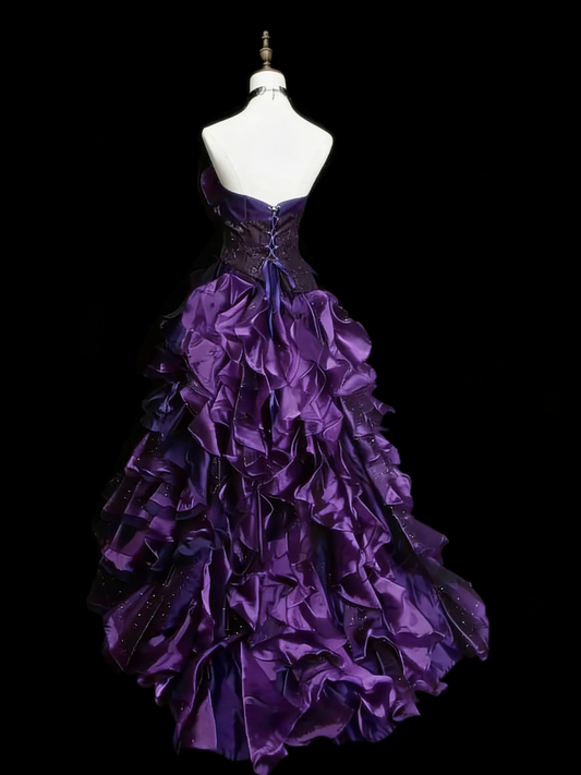 Vintage Ballkleid, trägerlos, weinrot, gestuft, mit Lagen, Sweet 16 Kleider, Quinceañera Kleid, lang, Vestidos De Fiesta N1451
