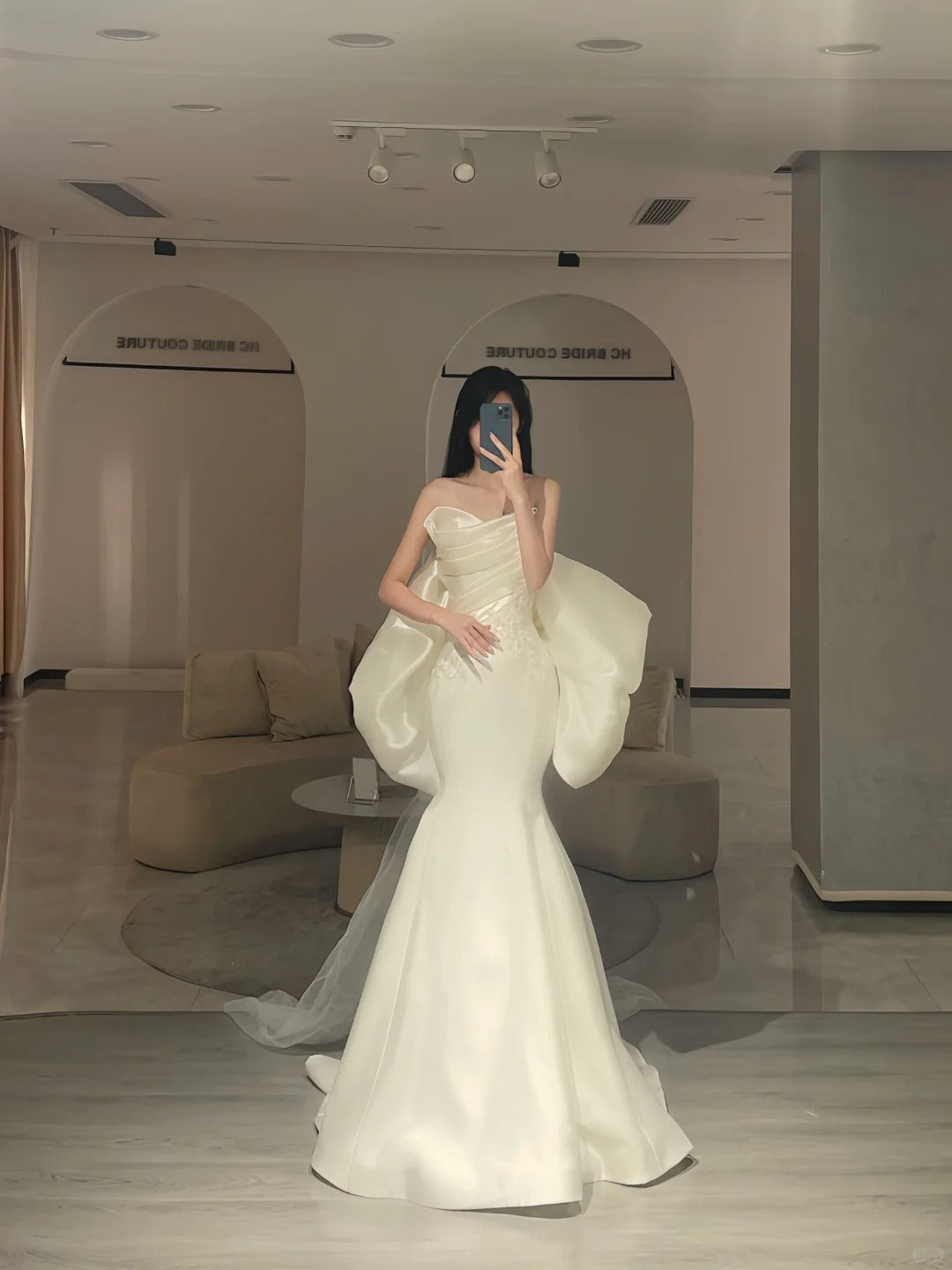 Robes de mariée intemporelles, sirène, bustier cœur, organza ivoire, printemps-été, longue robe de mariée N2979