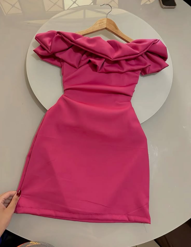 Sweet A line Off The Shoulder Pink Satin Senior High School Grad Homecoming Dresses Short Birthday Dress RB4445