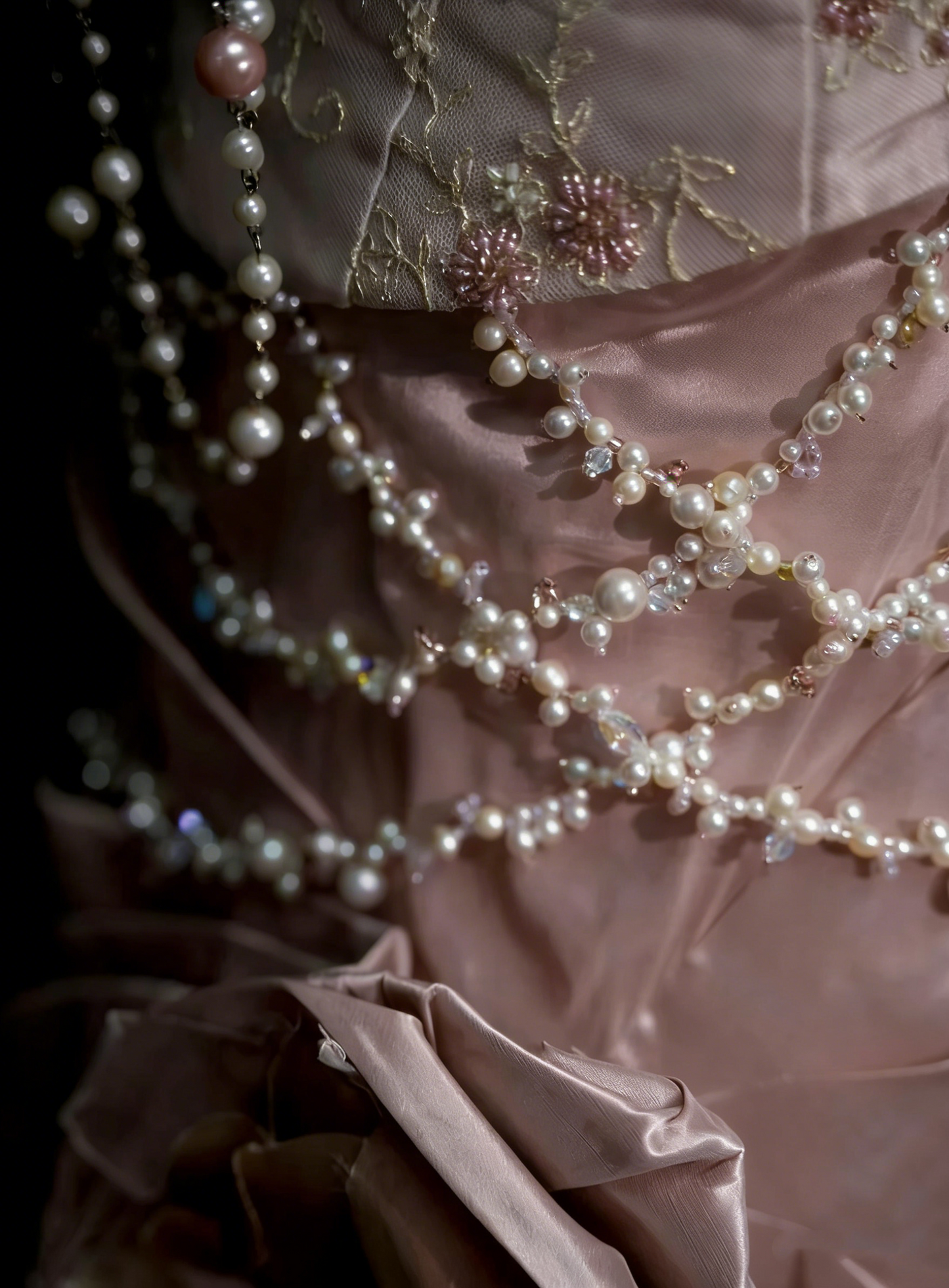 Robe de bal bustier rose douce avec volants à plusieurs niveaux, longues robes de soirée, robes de bal N2229