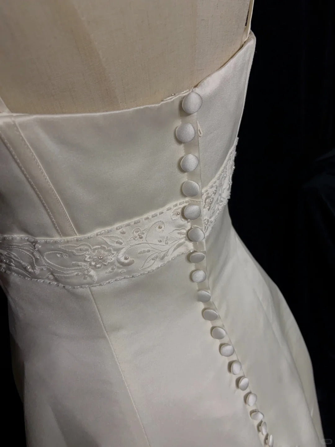 Robes de mariée intemporelles, robe de bal, bretelles spaghetti, ivoire, avec perles, longue robe de mariée N3433