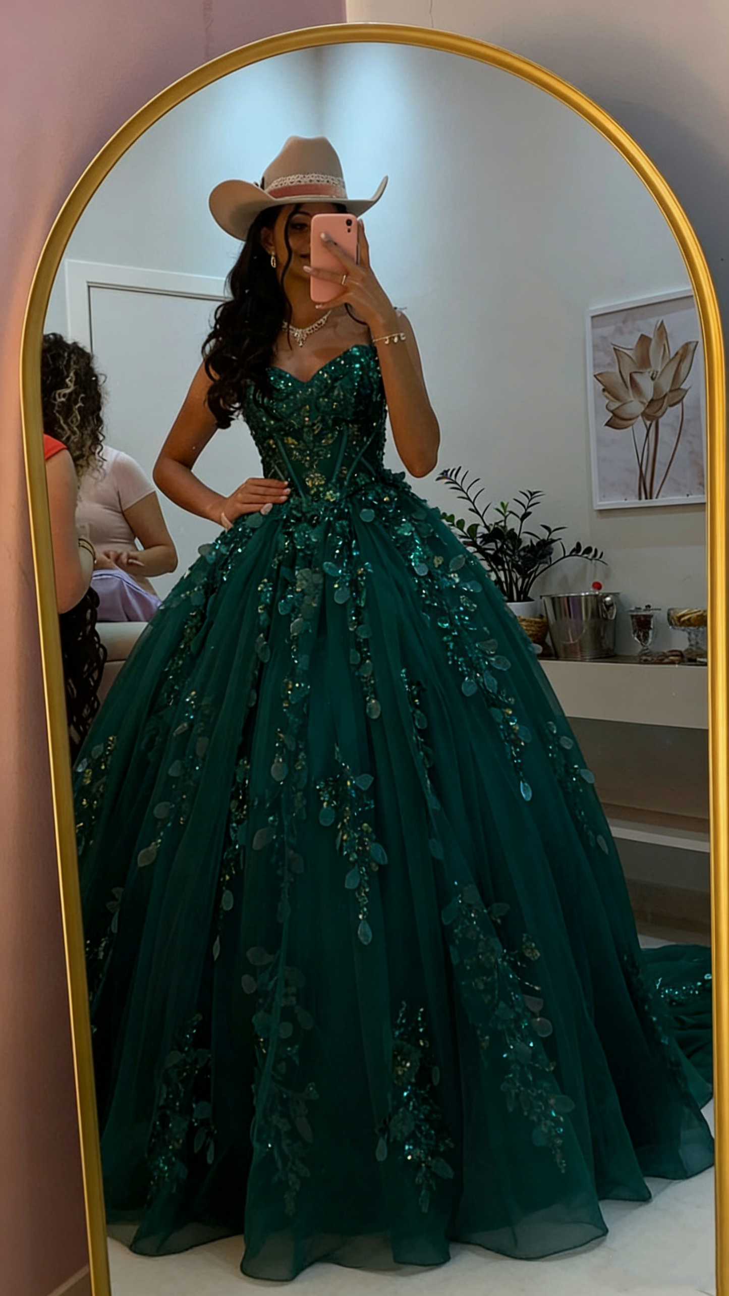 Elegantes Ballkleid mit Herzausschnitt, lila Tüllapplikationen, Abschlussballkleid, Partykleid, langes Abendkleid AB2151