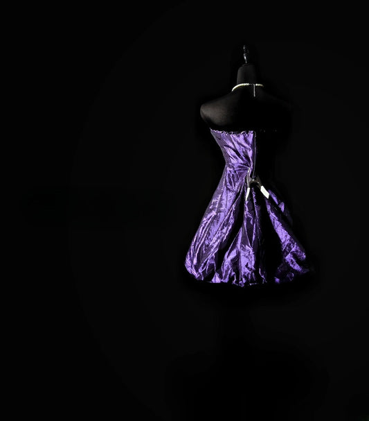 Modest Hoco Dress Homecoming Dresses Ball Gown Sweetheart Purple 16th Birthday Party Outfits RB6367