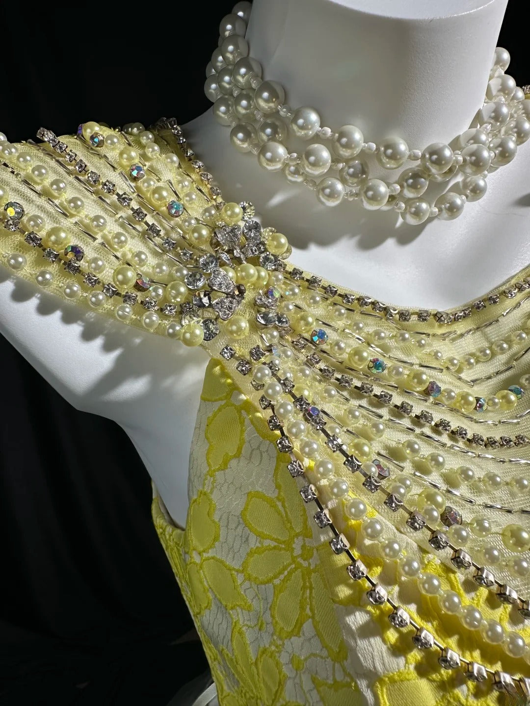 Classy Prom Dresses Mermaid 2 Pieces Yellow Satin With Lace Sleeveless Evening Dress Formal Outfits RB5845