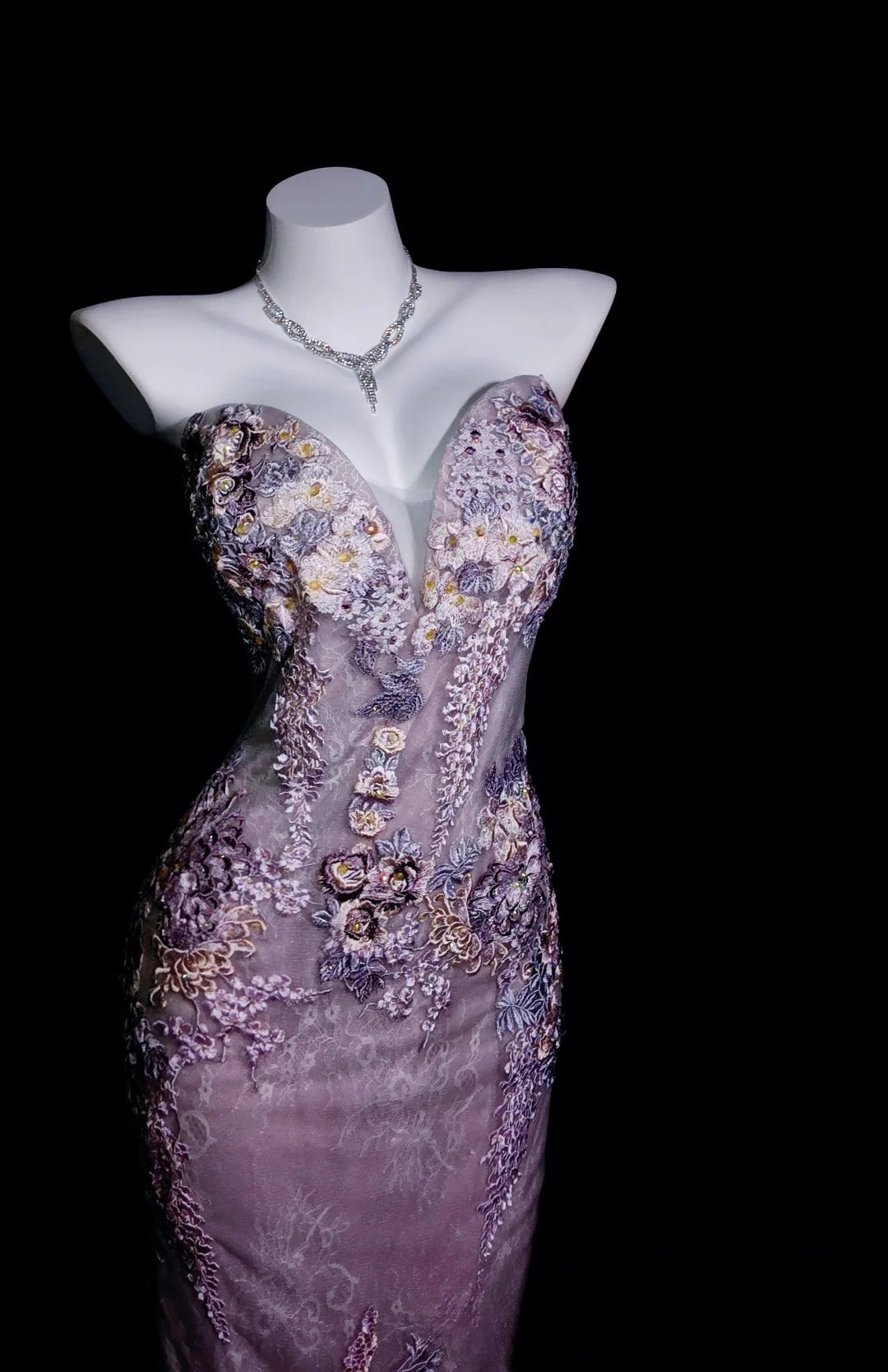 Lilac Prom Dress Inspo Mermaid Sweetheart With Appliques Modest Long Formal Party Gown RB9912