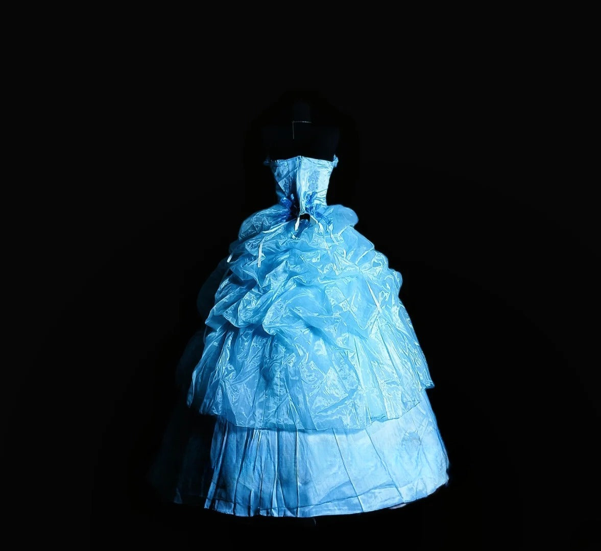 Cute Ball Gown Strapless Blue Long Quinceañera Dress Moda 2000 15 Quinceanera Dresses Ideas Sweet 16 Outfit RB7102