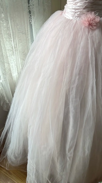 Sweet 15 Quinceanera Dress Ball Gown Strapless Pink With Ruffled Long 15th Birthday Outfits RC0570