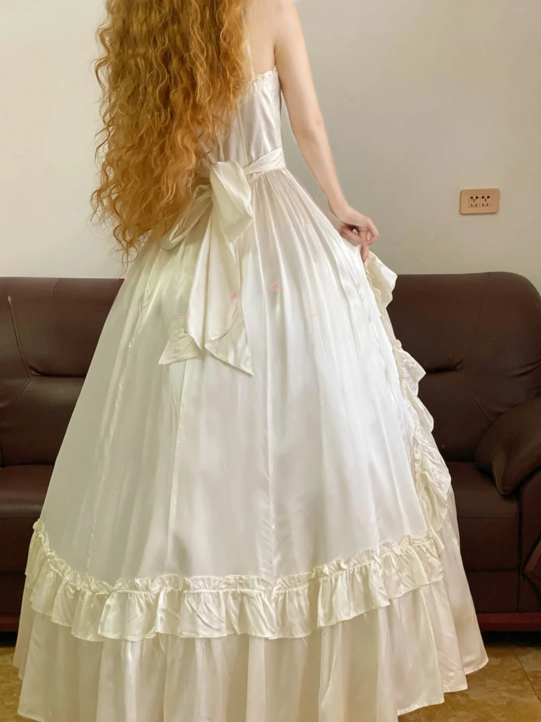 Prom Dress Elegant Spaghetti Straps White Floor Length Formal Evening Gown for Women Graduation Party RB9244