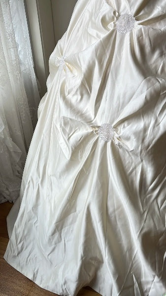 Sweet 15 Quinceanera Dress Ball Gown Strapless White With Appliques Long 16th Birthday Outfits RC0615