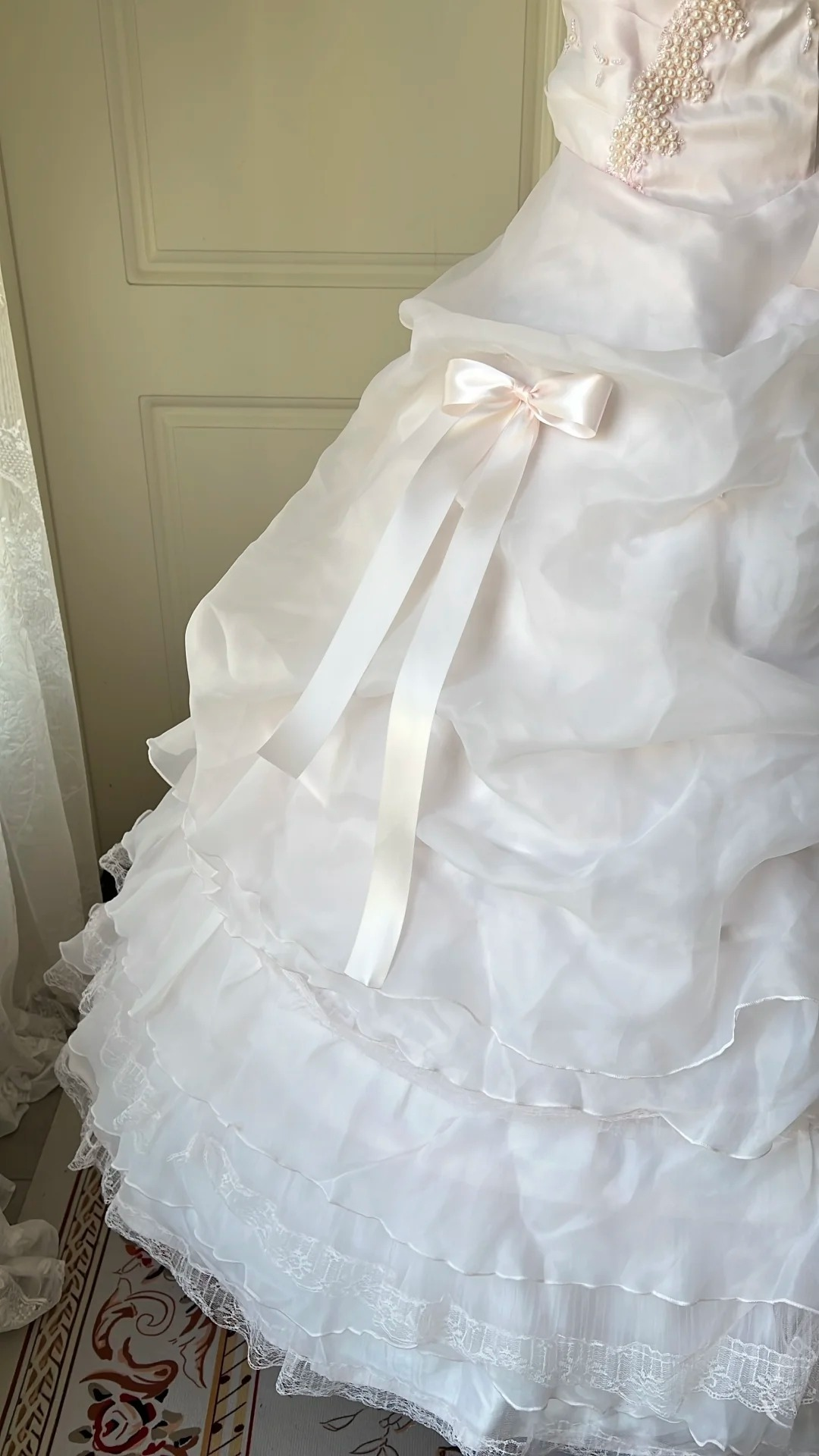 Cute Sweet 16 Dress Long Strapless Light Pink With Tiered Layers Ball Gown Sweet Sixteen Party Birthday Dresses RC0699