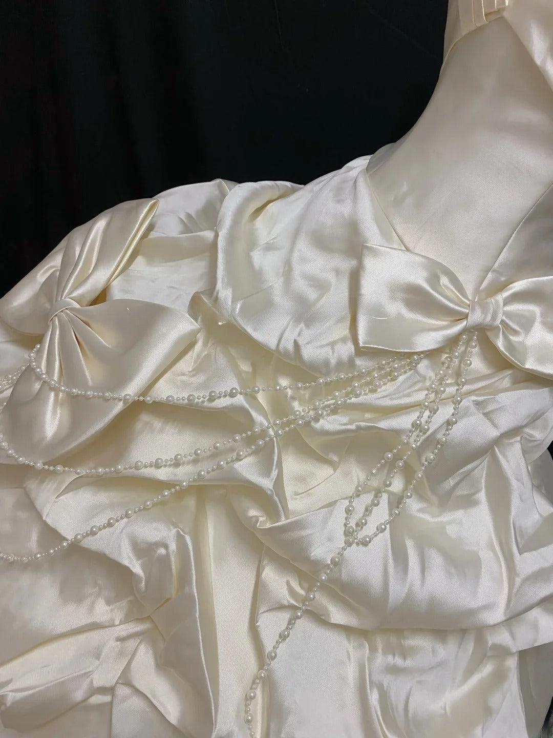 Princess Vibes Ball Gown Strapless Taffeta Cream Long With Tiered Layers Quince Dress inspo Quinceanera Dresses Sweet 16 Outfit RB7865