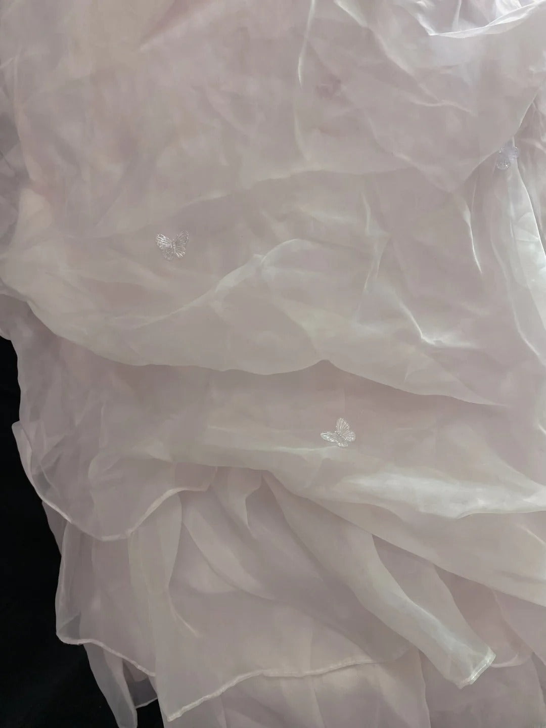 Princess Vibes Ball Gown One Shoulder Pink Organza Long With Flowers Ruffled Corset Fitted Back Quince Dress inspo Quinceanera Dresses Sweet 16 Outfit RB7880