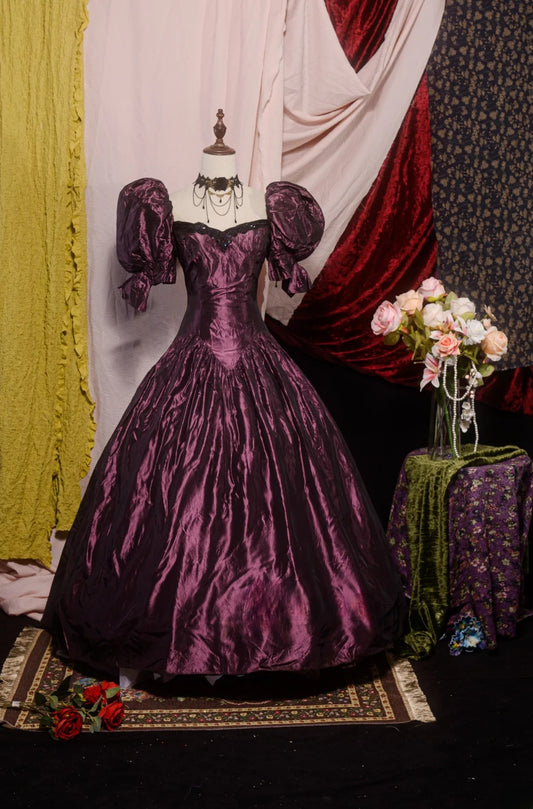 Hübsches Ballkleid mit herzförmigem Ausschnitt, violettes Quinceanera-Kleid mit Ärmeln für Sweet 15 Feier, Geburtstag, festliches Kleid RB8621