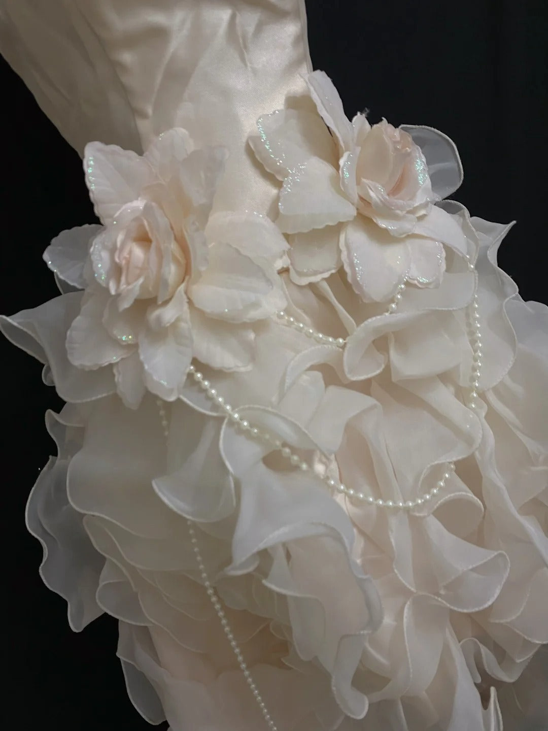 Princesses Ball Gown Strapless High Low With Tiered Layers Prom Quince Dress inspo Quinceanera Dresses Formal 16th Birthday Outfit RB7931