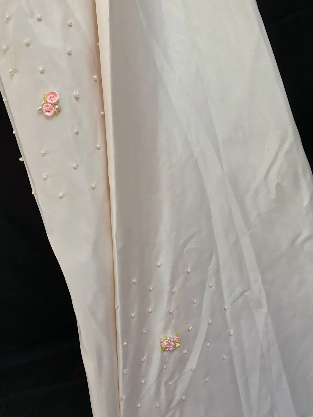 Vintage 90s A Line Spaghetti Straps Satin Pink With Beading Long Prom Dresses Formal Outfit Evening Night Dress RB7937