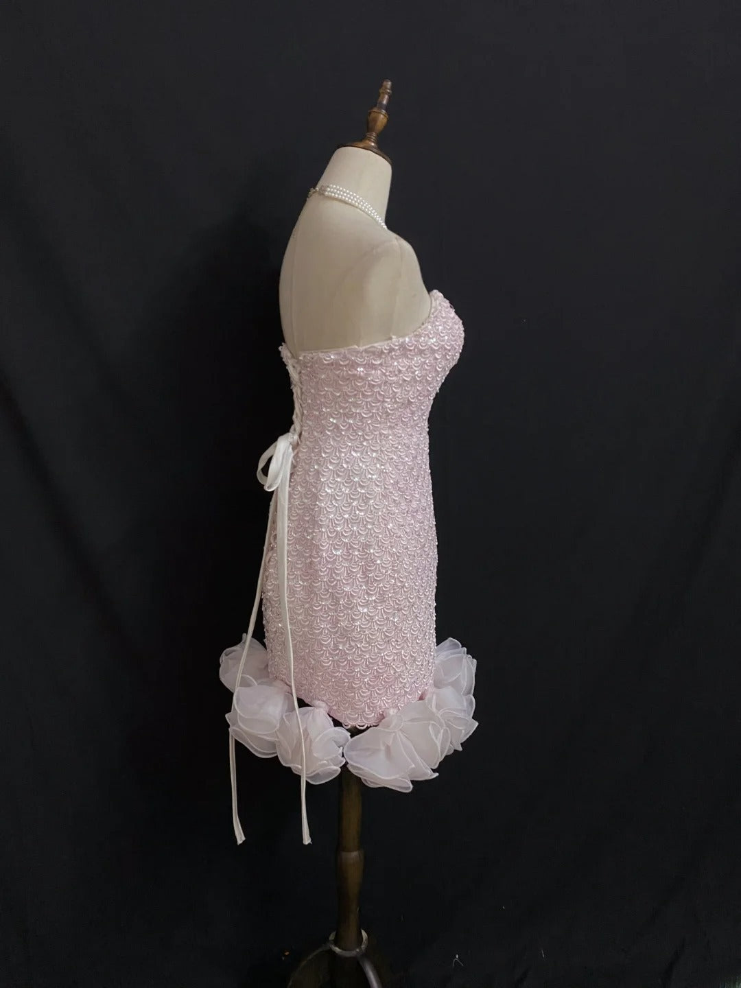 Cute Homecoming Dresses Outfit inspo Sheath Strapless Pink 16th Birthday Cocktail Dress Ideas Outfits RB7959