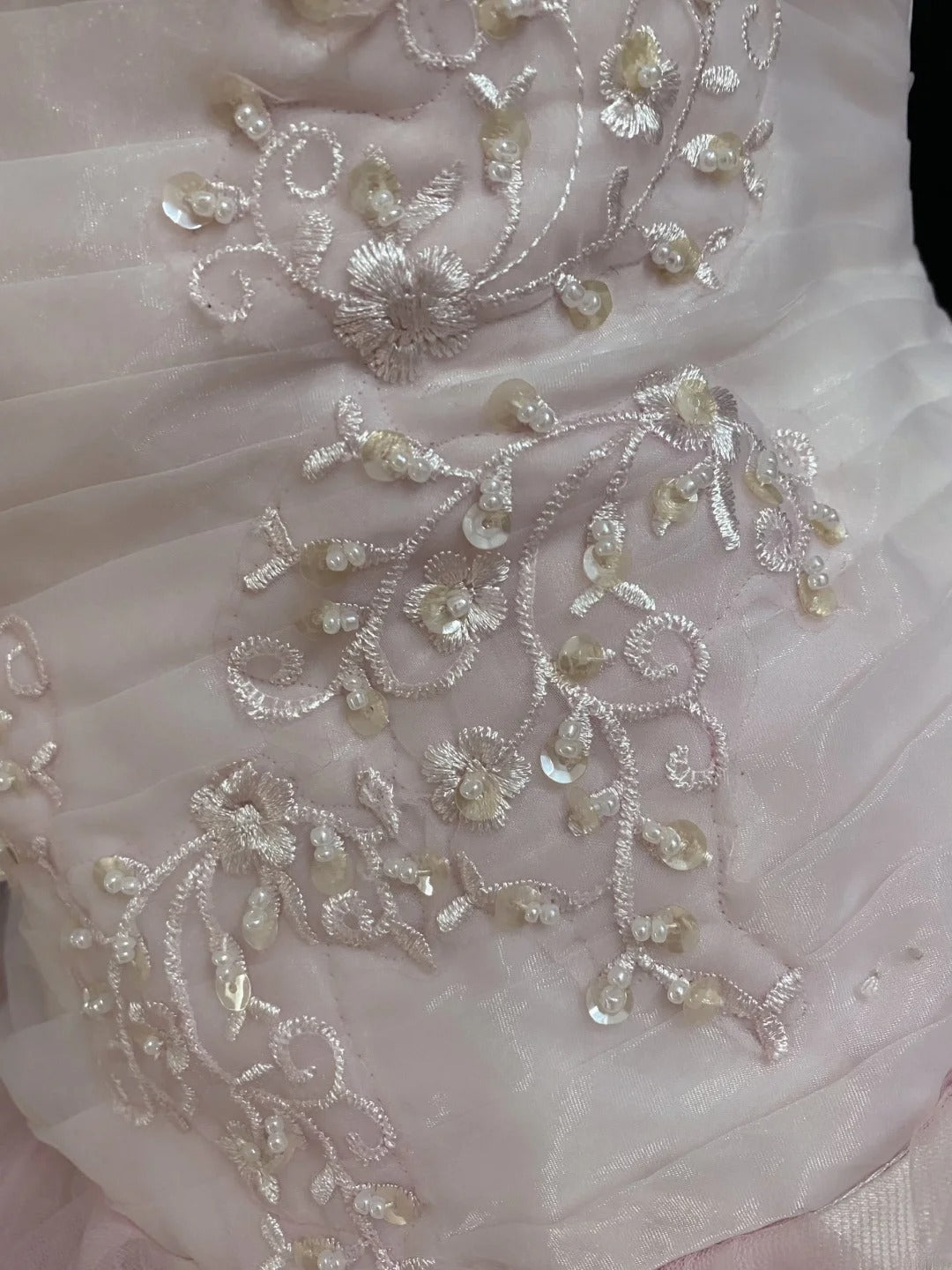 Princesses Fairytale Ball Gown One Shoulder Pink Tulle Long With Lace Long Quince Dress Quinceanera Dresses Formal Birthday Outfits RB7961