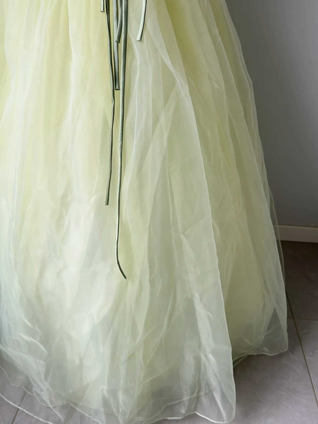 Fairytale Sweet 16 Dress Princess Ball Gown One Shoulder Yellow Floral Tulle Floor‑Length Quinceanera Dresses RC0852