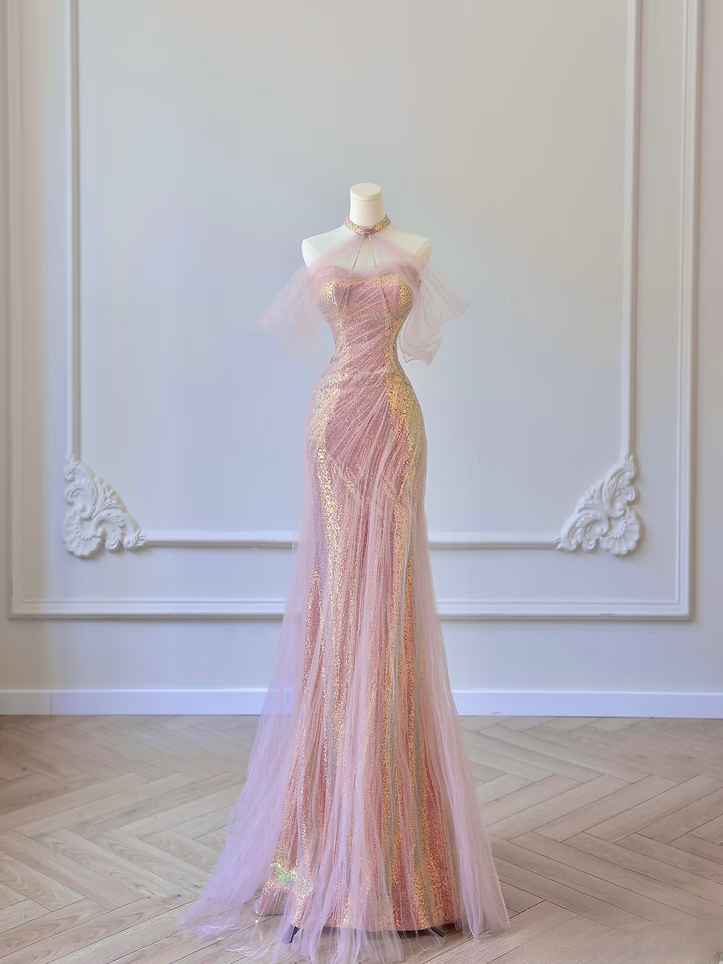 Beautiful Mermaid Sweetheart Sequin Pink Prom Dresses Inspiration Prom RubyFashionDress Beautiful Mermaid Sweetheart Sequin Pink Prom Dresses Inspiration Prom RubyFashionDress
