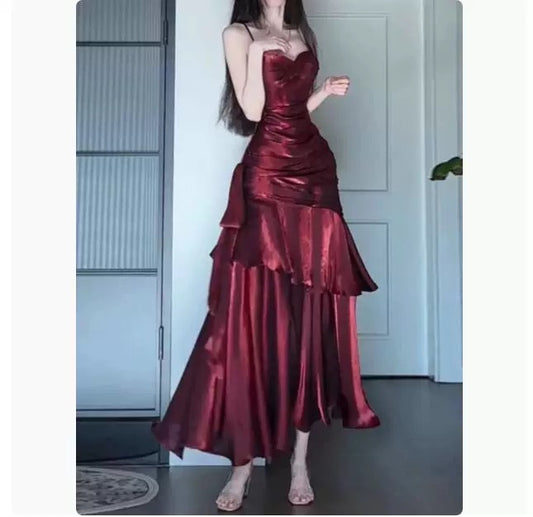 Modest Mermaid Spaghetti Strap Light Sky Blue Cruise Ship Formal Night Evening Dresses 19th Birthday Outfits RB5716