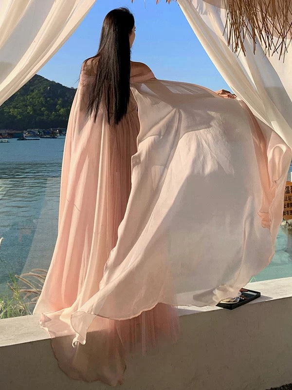 Sexy A-Linie Sweetheart Rosa Tüll 21. Geburtstag Elegantes Outfit Sommer Hochzeitsgastkleider N4079