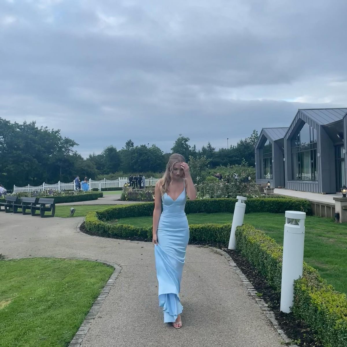 Modest Trendy Mermaid Spaghetti Straps Light Sky Blue Prom Dresses Style Long Senior High School Dance Party Dress RB1185