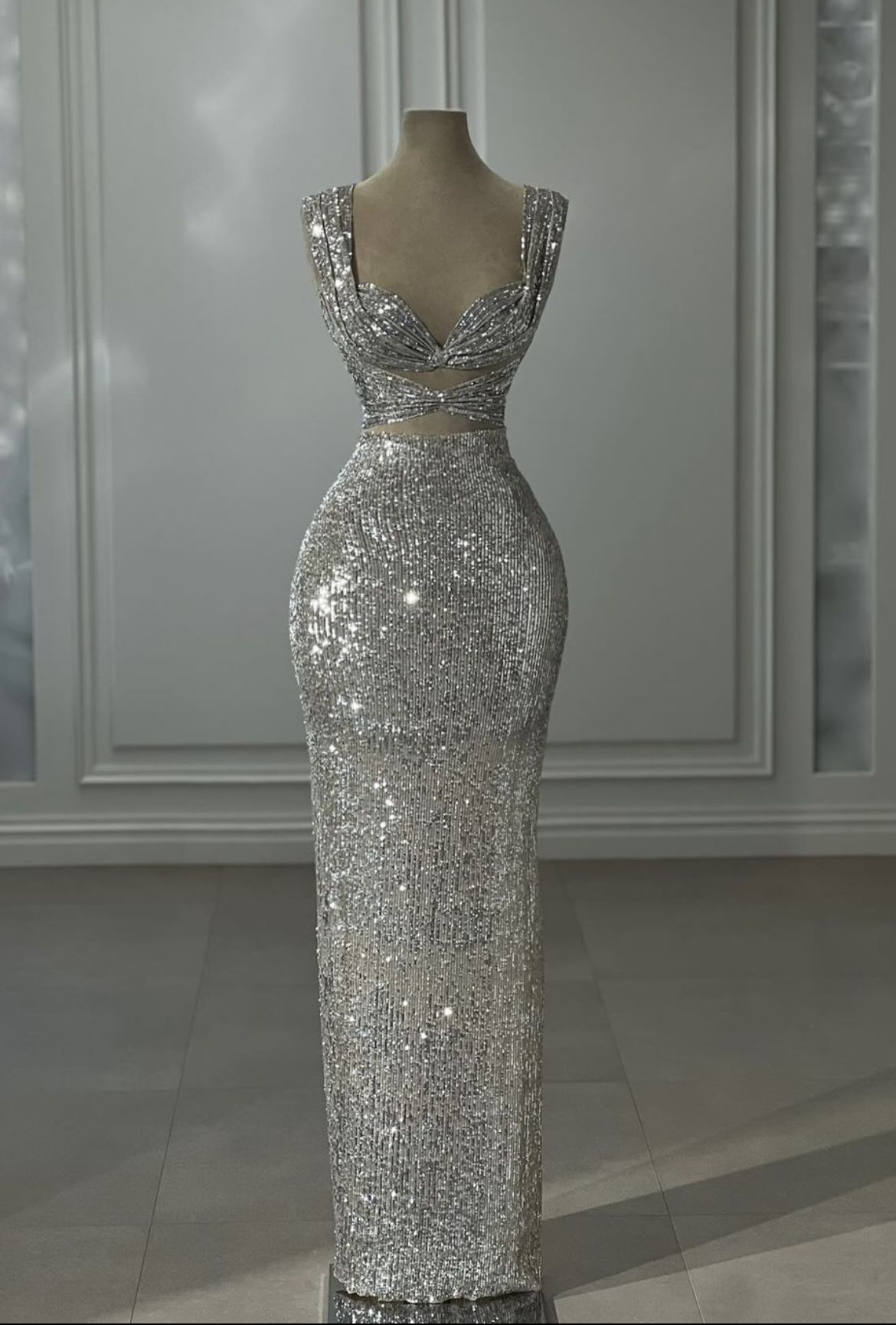 Glamour Mermaid Sweetheart Sequin Silver Prom Dresses Party Dress 20th Birthday Outfits Graduation Dress RB1441