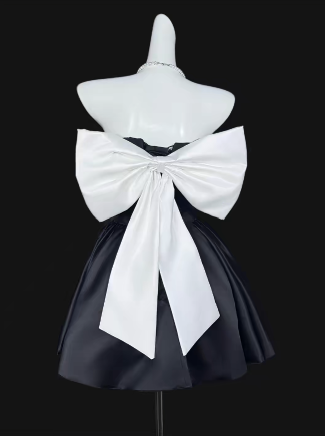 Charming Ball Gown Off The Shoulder Black Mini University Ideas Homecoming Dress Inspo Short Birthday Dresses Senior Graduation Outfits RB7066