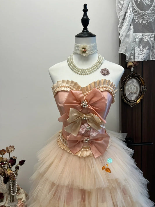 Wunderschönes A-Linien-Kurzballkleid aus Tüll mit herzförmigem Ausschnitt und Schleife, süßes Homecoming-Kleid, RF0968
