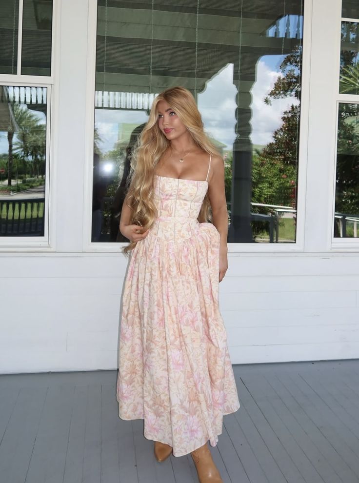 Spaghettiträger, rosa geblümtes Satin-Abendkleid in A-Linie, langes formelles Partykleid für Teenager, Abiballkleid AB625